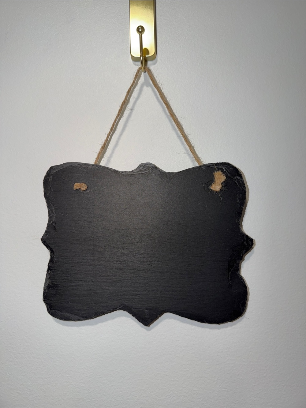 Thin Black Hanging Chaco Slate Sign